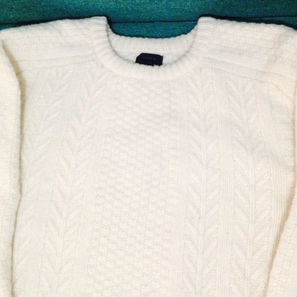 Vintage JCREW Wool  Fisherman's Sweater